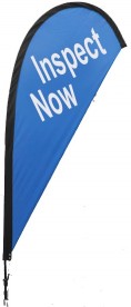 "Inspect Now" Tear Drop