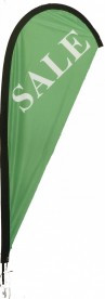 Sale Green Teardrop Flag